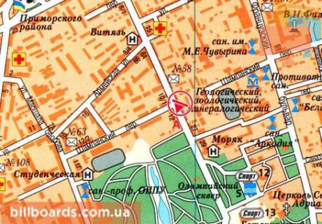 Скроллер A в Одессе, Нестандарт  Шевченка просп., 23 - Шампанський пров. - 493794 схема