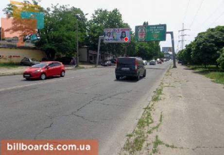 Білборд, Бігборд (Борд)   у Одесі Краснова ул. / Швыгина ул., 3A, из центра (флажок) Фото 1