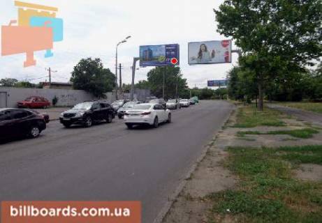 Білборд, Бігборд (Борд)   у Одесі Краснова ул., возле Артиллерийского парка, в сторону Адмиральского пр. (флажок) Фото 1