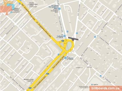Призма A в Одессе Толбухіна вул. - Краснова вул., біля ресторану "McDonald's", супермаркету "Сільпо" - 126176 схема