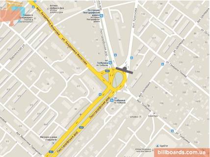 Призма A в Одессе Толбухіна вул. - Краснова вул., біля ресторану "McDonald's", супермаркету "Сільпо" - 126177 схема