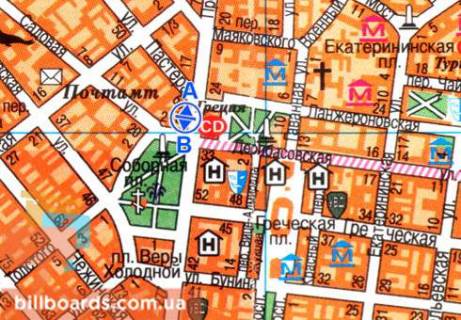 Ситилайт  в Одессе Преображенская ул., 21 схема