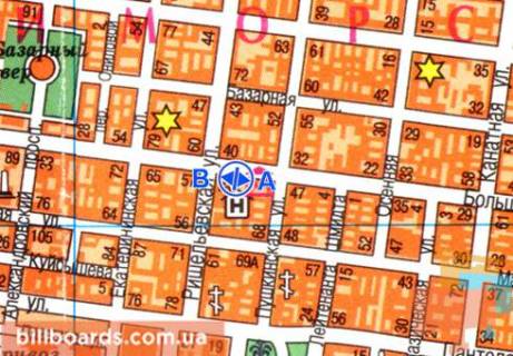 Сiтiлайт  у Одесі Б. Арнаутская ул., 55 / Ришельевская ул., возле возле супермаркета "Таврия В" схема