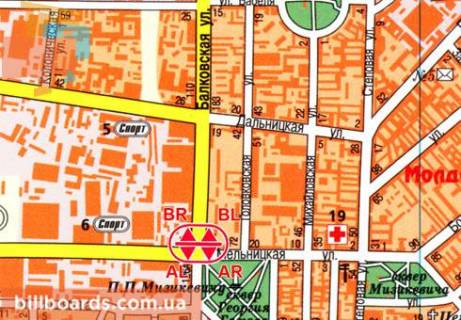 Призма  в Одессе Балковская ул. / Мельницкая ул., 24а, возле супермаркета "АТБ", в центр - 80635 схема