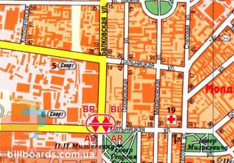 Призма  в Одессе Балковская ул. / Мельницкая ул., 24а, возле супермаркета "АТБ", в центр - 80639 схема