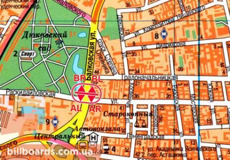 Призматрон, Призма  у Одесі Балковская ул., 99 / Раскидайловская ул, возле АЗС "WOG", разделитель, в сторону Маловского ул. - 80675 схема