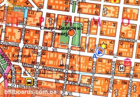 Скроллер A в Одессе, 2.3x3.14  Єкатеринінська вул., 77 - Велика Арнаутська вул. - 479749 схема