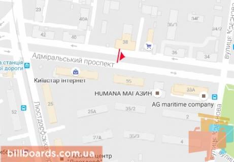 Сiтiлайт  у Одесі Адмиральский пр.,38 [31 А] схема