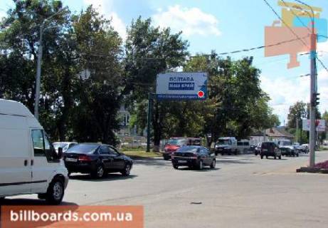 Билборд  в Полтаве Сенная ул. / Гончара ул. (бывш. Энгельса ул.), возле АЗС "Окко", в сторону Вишни ул. фото 1