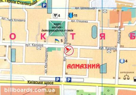 Призма  в Полтаве Мазепы ул. (бывш. Калинина ул.) / 23-го Сентября ул., напротив универсама "Полтава" - 80715 схема
