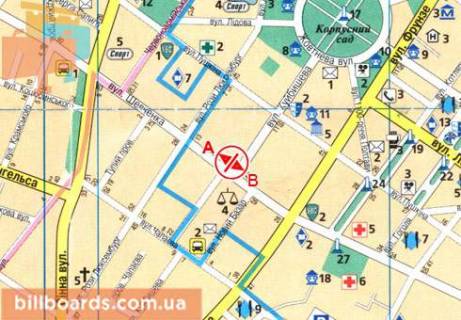 Призма  в Полтаве Шевченко ул. / Чорновола ул., Центральный рынок, возле Приватбанка, банка "Credit Agricole", супермаркета "Эльдорадо" - 80717 схема