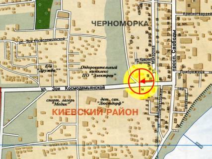 Билборд + в Одессе, 3x6  Космодем'янської вул. - Центральна вул., Совиньон схема
