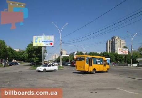 Билборд  в Сумах Харьковская ул. / СКД ул., возле Приватбанка, рынка "СКД", в центр фото 1