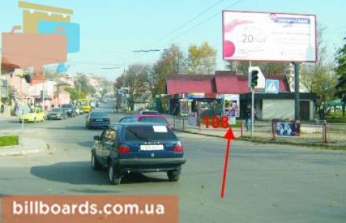 Ситилайт A в Тернополе Збаражская ул., 1 / Галицкая ул., возле остановки фото 1