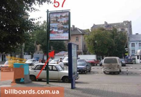 Ситилайт B в Тернополе Привокзальная пл., ж/д вокзал, вход слева фото 1