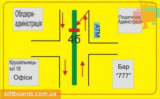 Сiтiлайт B у Тернополі Крушельницкой ул., 10, разделитель схема