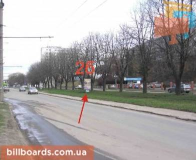 Ситилайт B в Тернополе Крушельницкой ул., 1, возле художественного музея, разделитель фото 1