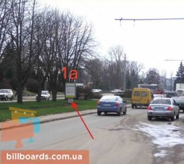 Ситилайт A в Тернополе Крушельницкой ул., 1, возле художественного музея, разделитель фото 1