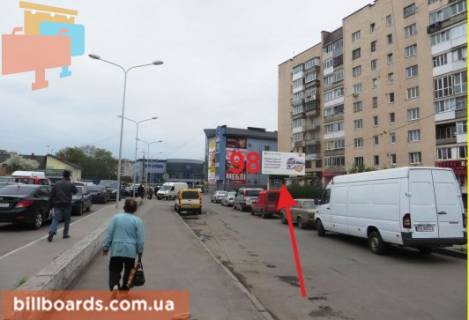 Билборд A в Тернополе Перля ул., возле супермаркетов "Novus", "Эльдорадо", "Jysk", в сторону автовокзала фото 1