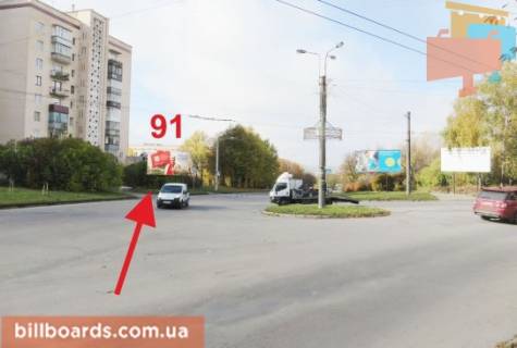 Билборд A в Тернополе Украинки ул. / Сливенская ул. / Монастырского ул. фото 1