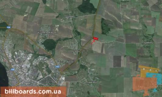 Билборд A в Тернополе Трасса Тернополь-Кременец, Кременецкое КП, из центра схема