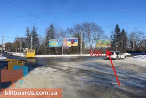 Білборд, Бігборд (Борд)  B у Тернополі Мира ул. / Дружбы ул. Фото 1