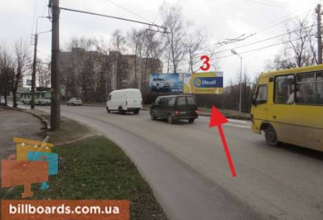 Билборд A в Тернополе Сливенская ул., 15, возле магазина "Прогрес", правая фото 1