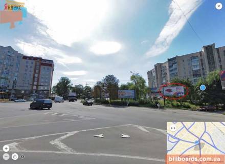 Билборд A в Тернополе Живова вул. - Микулинецька вул., правий фото 1