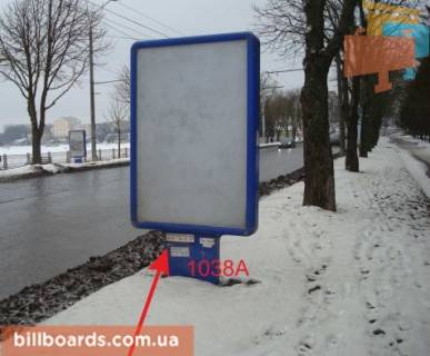 Ситилайт A в Тернополе Русская ул., возле парка "Топильче", дамба, в центр фото 1