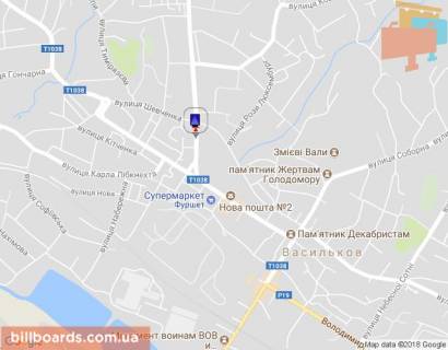 Ситилайт B в Василькове Декабристів вул., 3 схема