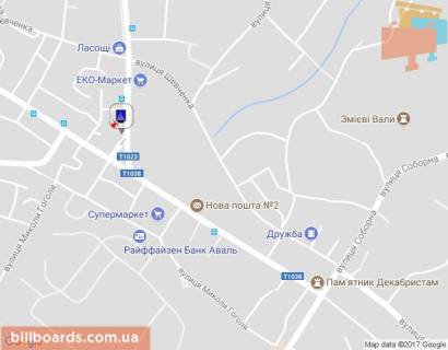 Ситилайт B в Василькове Декабристів вул., 1 схема