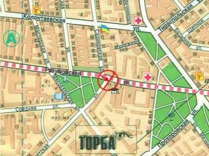 Білборд, Бігборд (Борд)  + у Одесі, 3x6  Разумовська вул., 11 схема