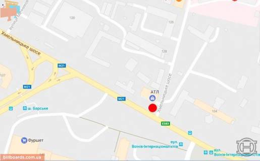 Призма B в Виннице Хмельницьке шосе, 130а, в центр - 180608 схема