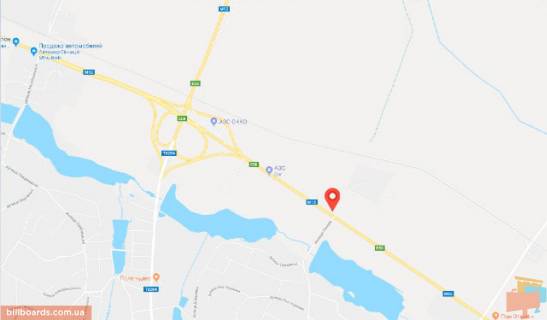 Билборд A в Виннице Немирівське шосе / Леніна вул. схема