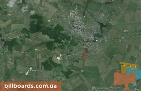 Билборд A в Збараже г.Збараж схема