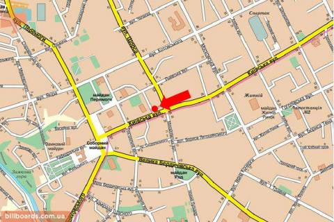 Скролер, Скрол A у Житомирі, 2.3x3.14  Київська вул., 17/1 / Покровська вул. (Колиш. Вул. Щорса) - 110071 схема