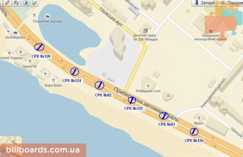 Призматрон, Призма A у Запоріжжі Набережна магістраль / Немировича-Данченка вул., До вокзалу - 68705 схема