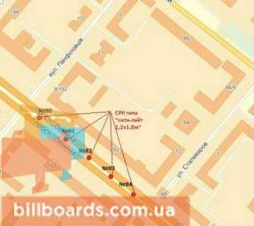 Сiтiлайт A у Запоріжжі Соборний ін. (Кол. Леніна пр.) / Гончаренка вул. (Колиш. Панфіловців вул.) / Сталеварів вул., Роздільник, до ГЕС схема