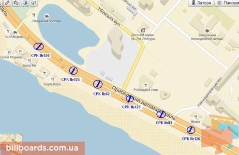 Призматрон, Призма A у Запоріжжі Набережна магістраль / вул. Нижньодніпровська, до вокзалу - 173008 схема