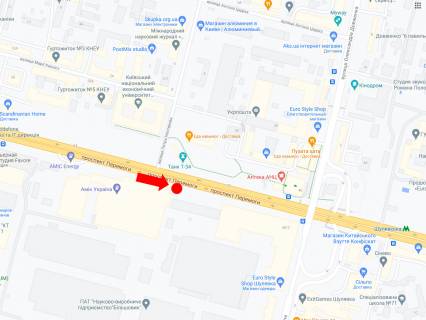 Видеоборд A в Киеве, 3x6  Берестейський пр. (колиш. пр. Перемоги), 49/2, завод "Більшовик" - навпроти Танка, ст.м."Шулявська", в центр - 457002 схема