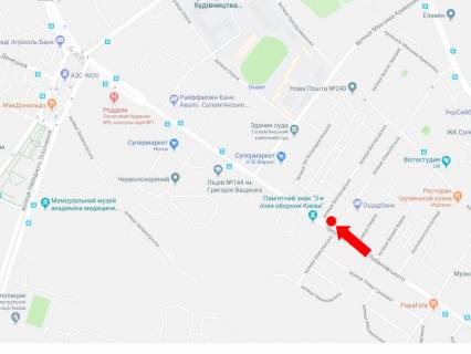 Видеоборд A в Киеве, 2.3x3.14  Лобановського пр. (колиш. Червонозоряний пр.), 37 - вул. Олексіївська, в бік Севастопольської пл. - 583471 схема