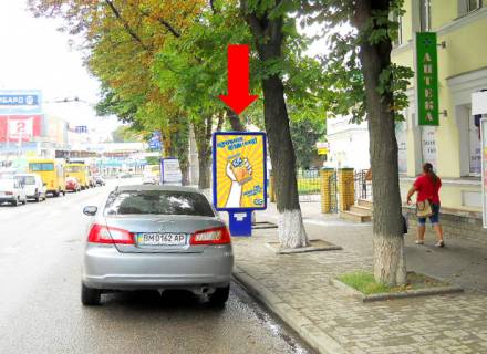 Ситилайт  в Сумах, 1.8x1.2  Іллінська вул. (кол. Червоногвардійська вул.), 5, в бік 1-ої Набережної вул. р. Стрілки фото 1