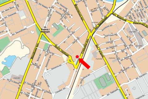 Билборд  в Ужгороде, 3x6  Станційна вул., навпроти з/д вокзалу схема