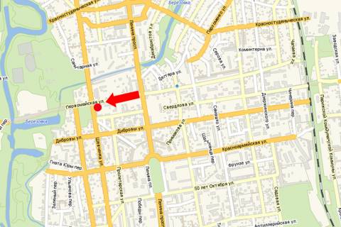 Білборд, Бігборд (Борд)  A у Черкасах Першотравнева вул., 9 / Шевченка вул. схема