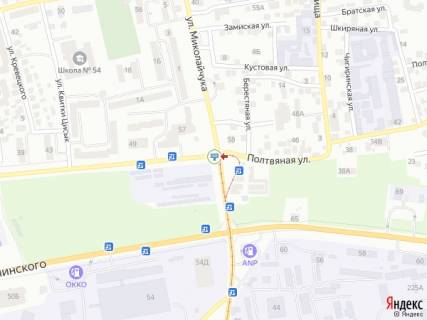 Билборд B в Львове Лінкольна вул. - Миколайчука вул. схема