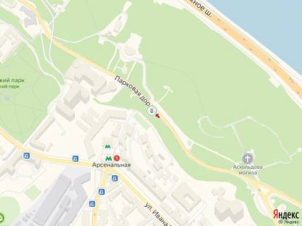 Сiтiлайт B у Києві Паркова дор., 400 м від алеї Героїв Крут, Аскольдова могила схема