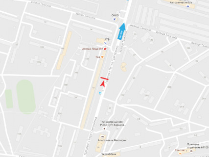 Билборд B в Харькове, 3x6  Григоренка пр., 10, в центр схема