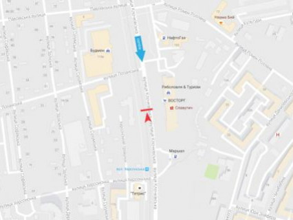 Билборд B в Харькове, 3x6  Клочківська вул., 117, (2), з центру схема