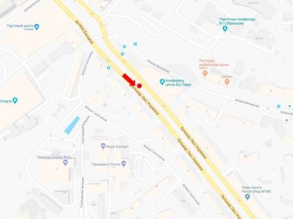 Скролер, Скрол  у Києві, 1.8x1.2  Українки бул., 6, в сторону пл. Л. Українки - 456021 схема