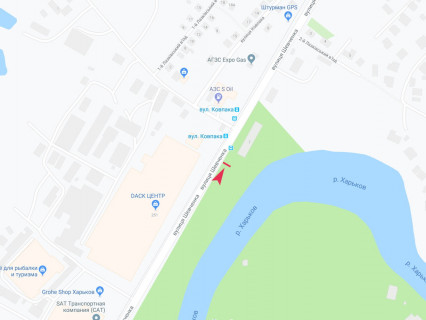 Билборд A в Харькове, 3x6  Шевченка вул., 260, з центру схема